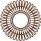 Ekena Millwork Cornelius Architectural Grade PVC Pierced Ceiling Medallion, Copper, 30"OD x 11 1/8"ID x 1"P CMPP30CRSCO - alternate 1